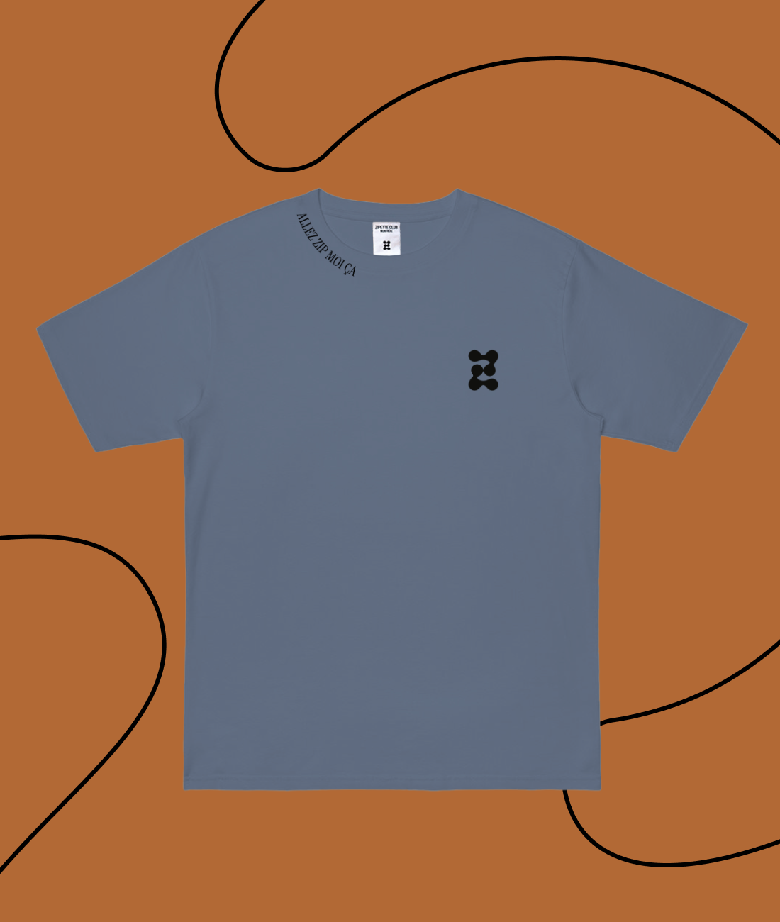 Le Tee shirt InMood | Logo "Z" | Zip moi ça sur le col