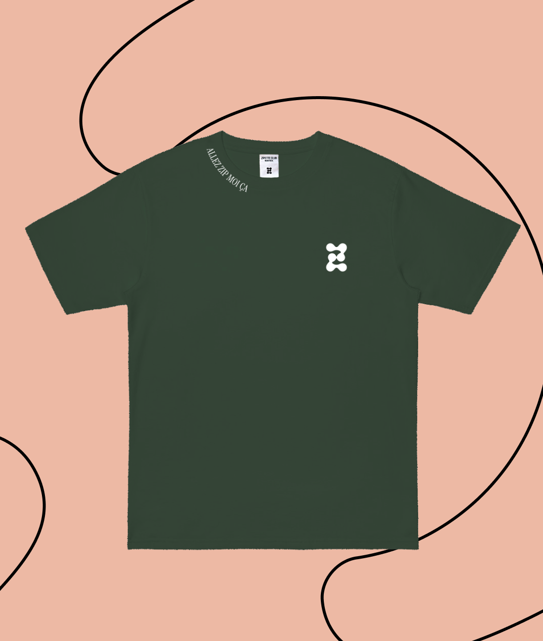 Le Tee shirt InMood | Logo "Z" | Zip moi ça sur le col