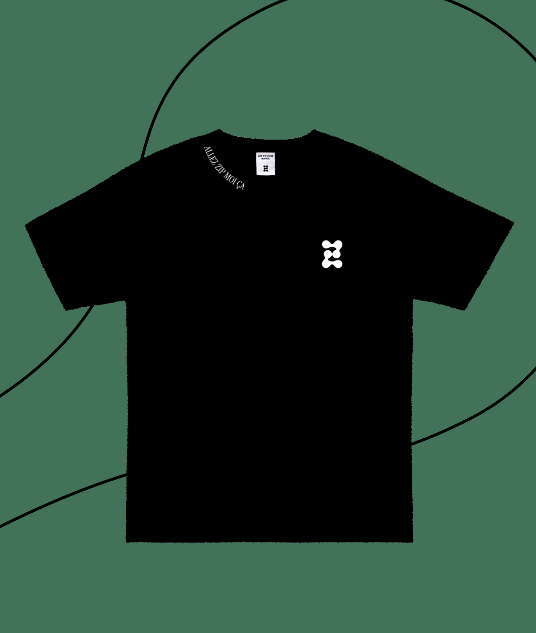Le Tee shirt InMood | Logo "Z" | Zip moi ça sur le col