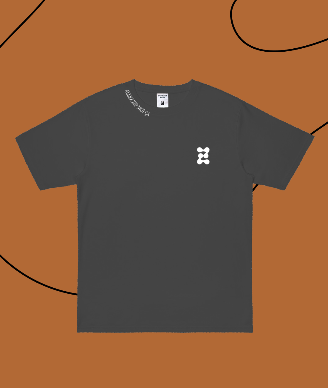 Le Tee shirt InMood | Logo "Z" | Zip moi ça sur le col