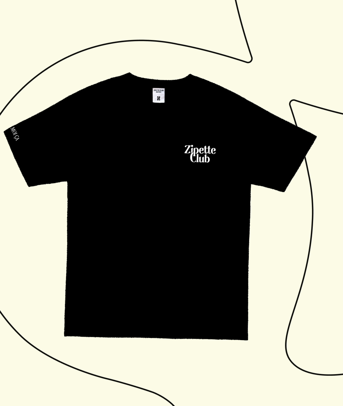Le Tee shirt InMood | Logo Zipette | Zip moi ça sur la manche