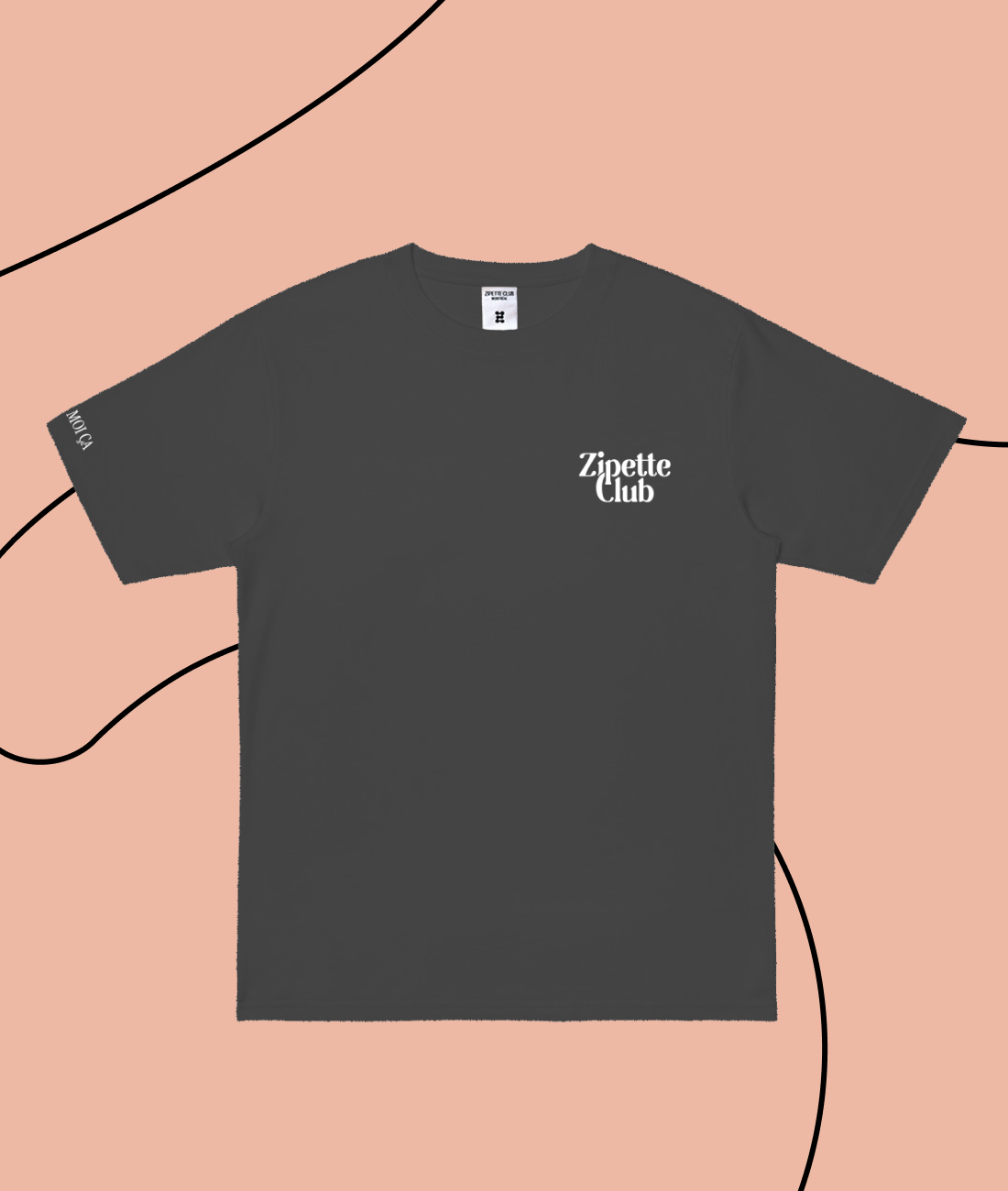 Le Tee shirt InMood | Logo Zipette | Zip moi ça sur la manche