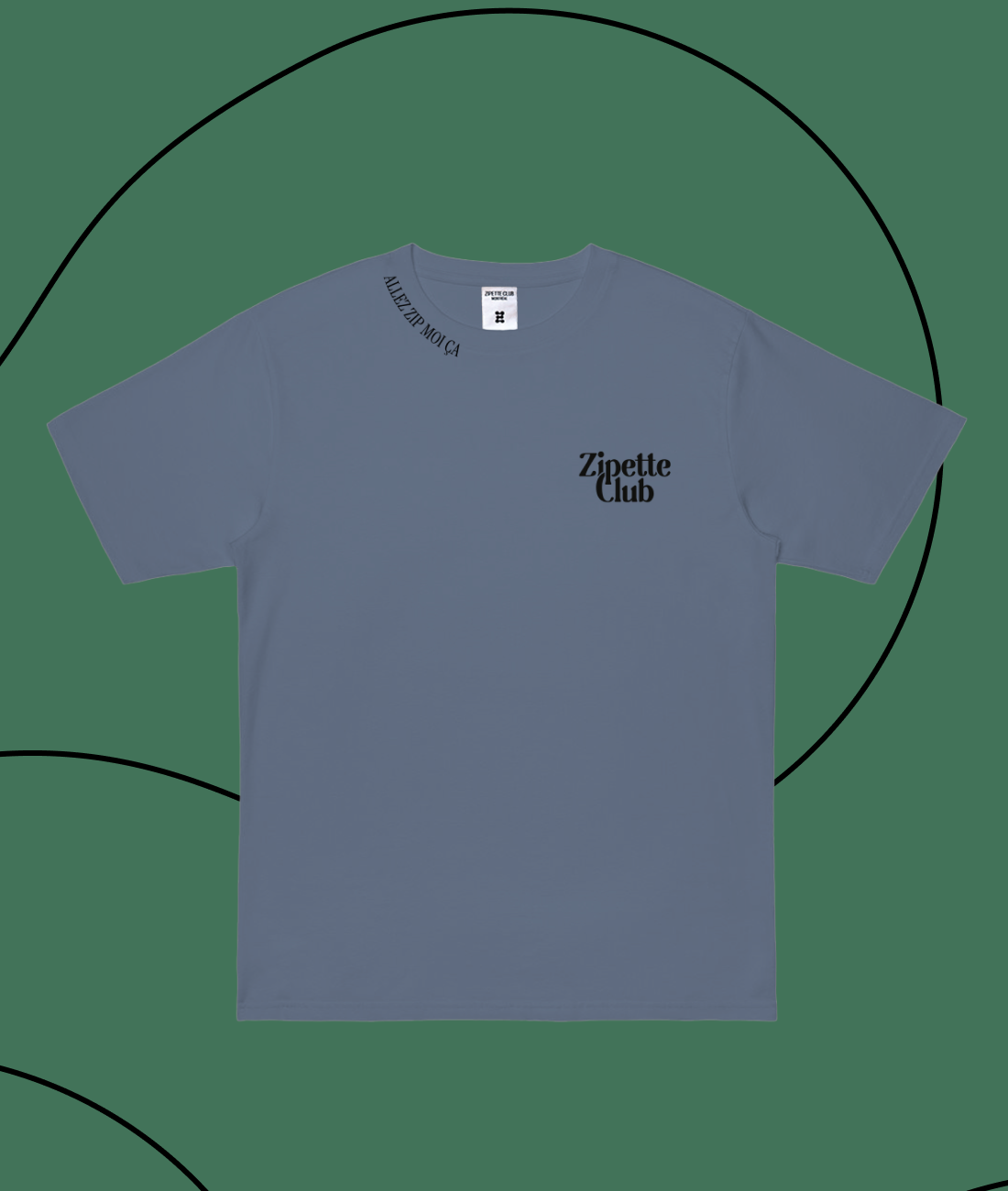 Le Tee shirt InMood | Logo Zipette | Zip moi ça sur le col