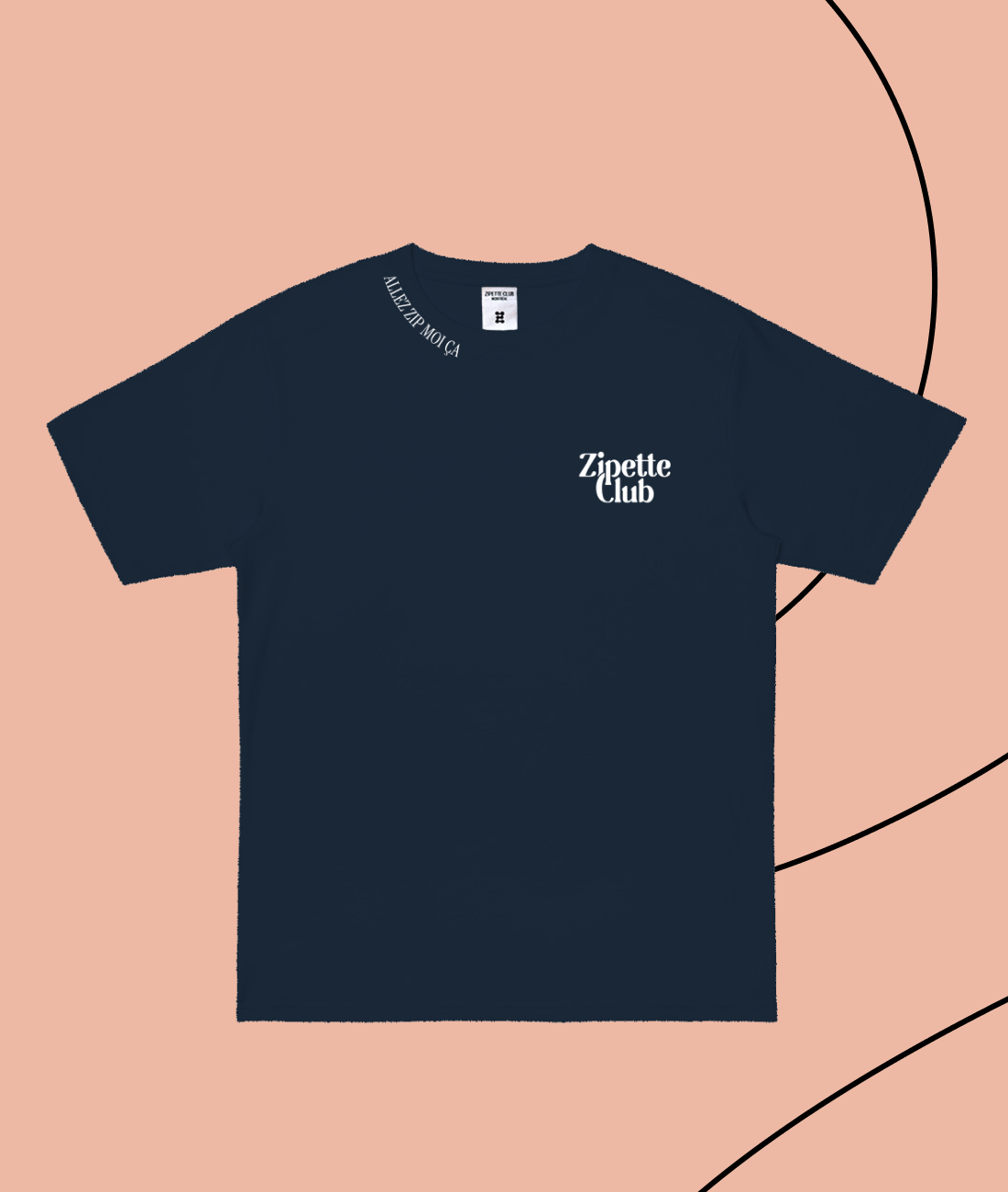 Le Tee shirt InMood | Logo Zipette | Zip moi ça sur le col