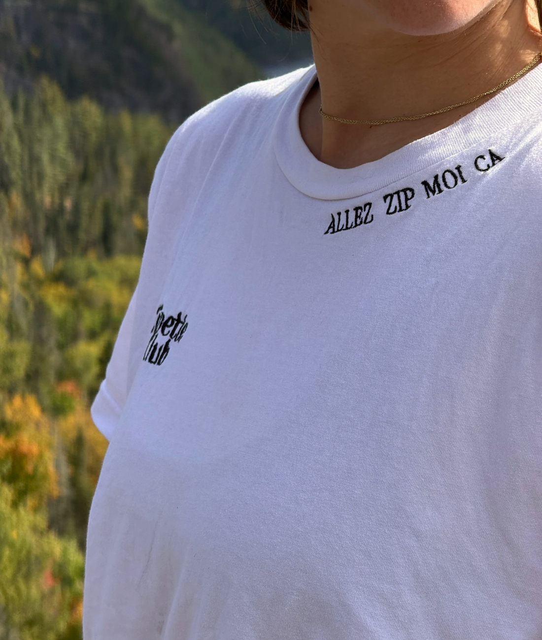 Le Tee shirt InMood | Logo Zipette | Zip moi ça sur le col