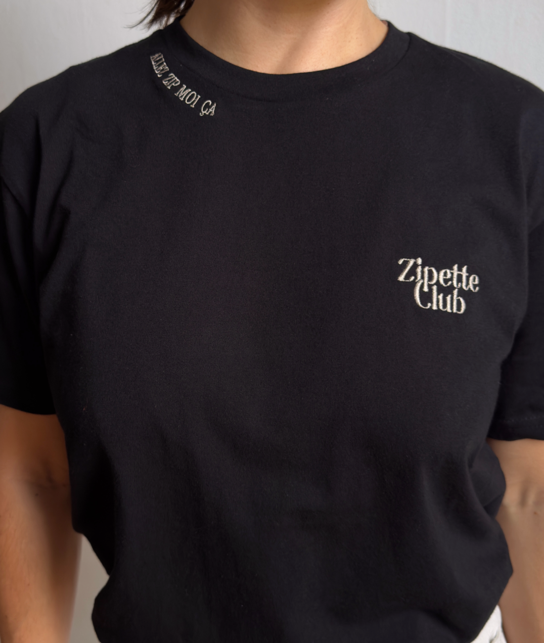 Le Tee shirt InMood | Logo Zipette | Zip moi ça sur le col