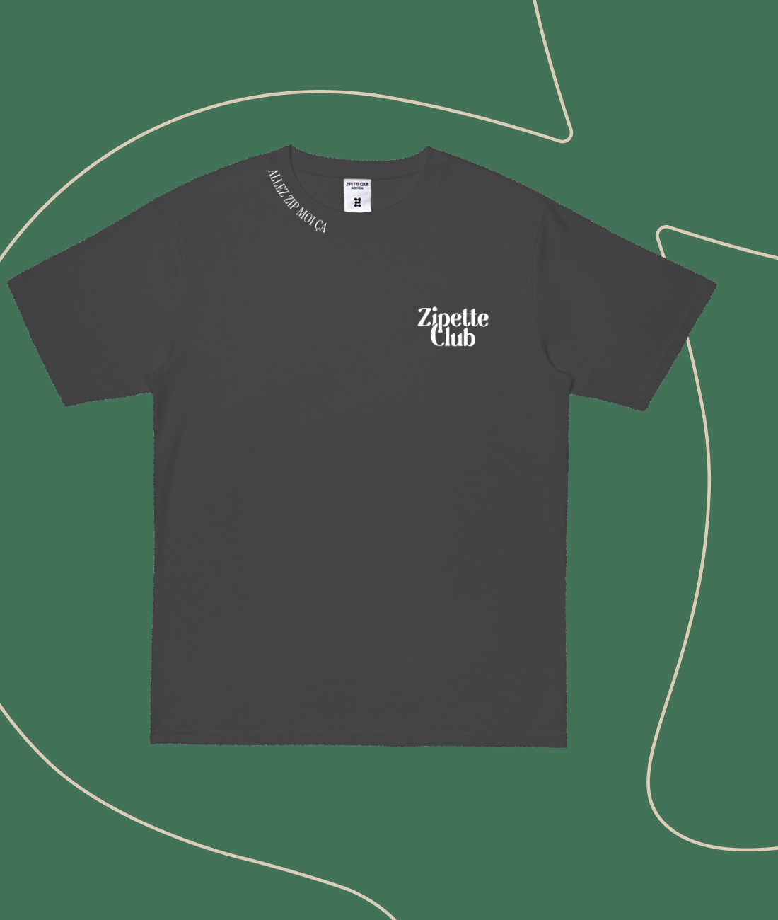 Le Tee shirt InMood | Logo Zipette | Zip moi ça sur le col