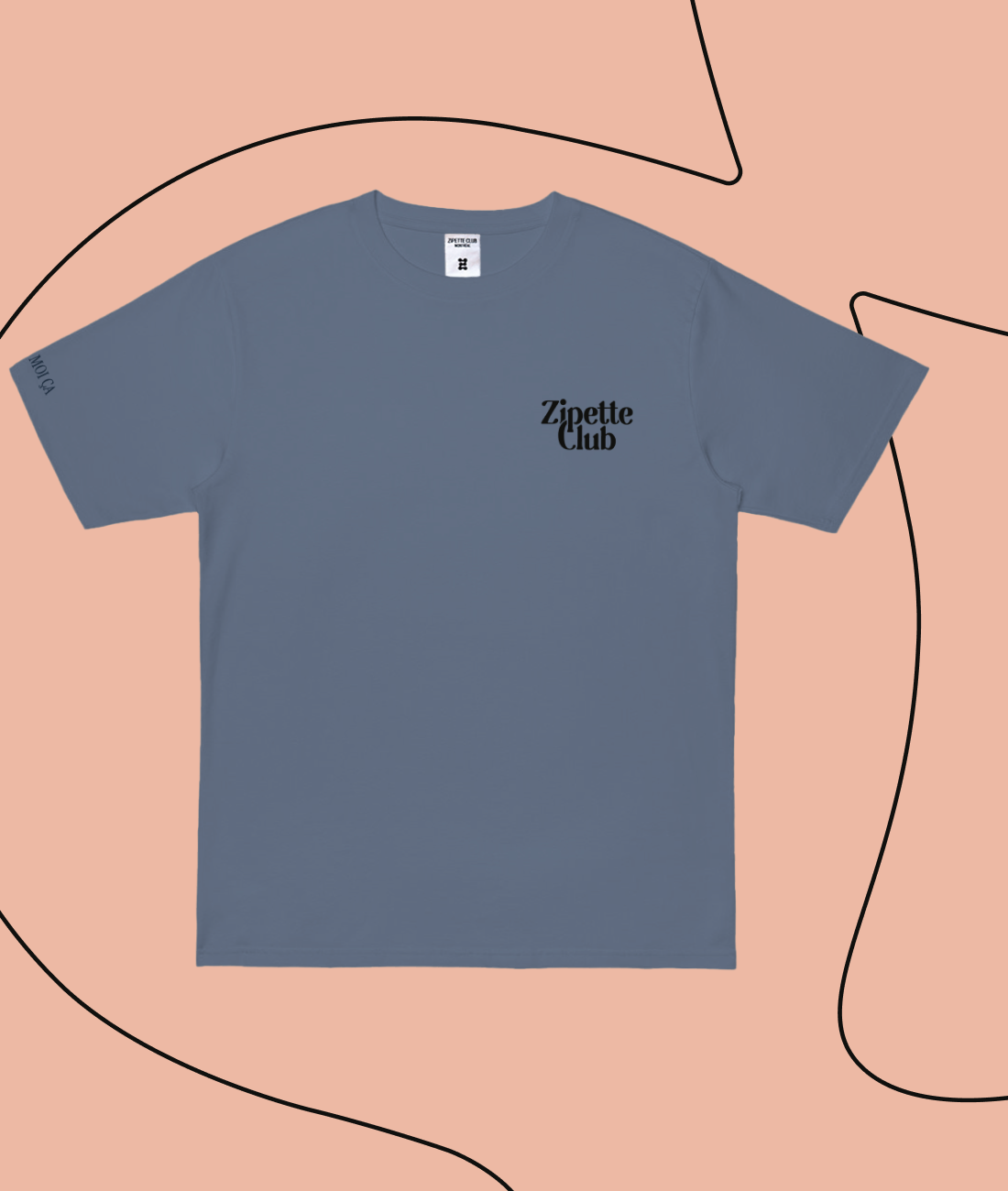 Le Tee shirt InMood | Logo Zipette | Zip moi ça sur la manche