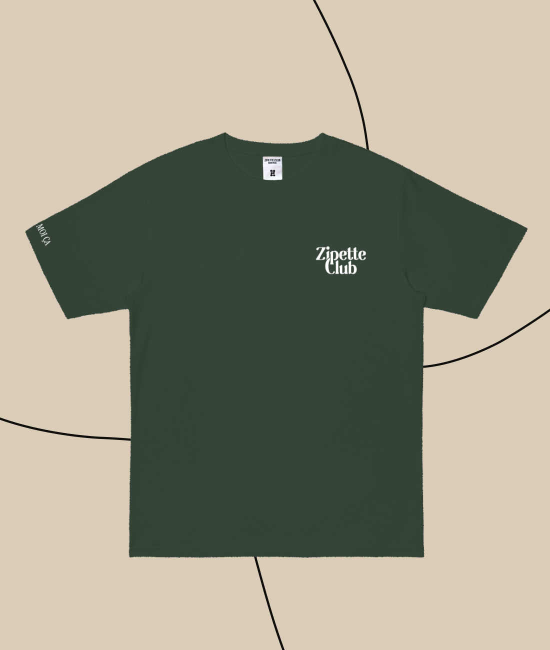 Le Tee shirt InMood | Logo Zipette | Zip moi ça sur la manche
