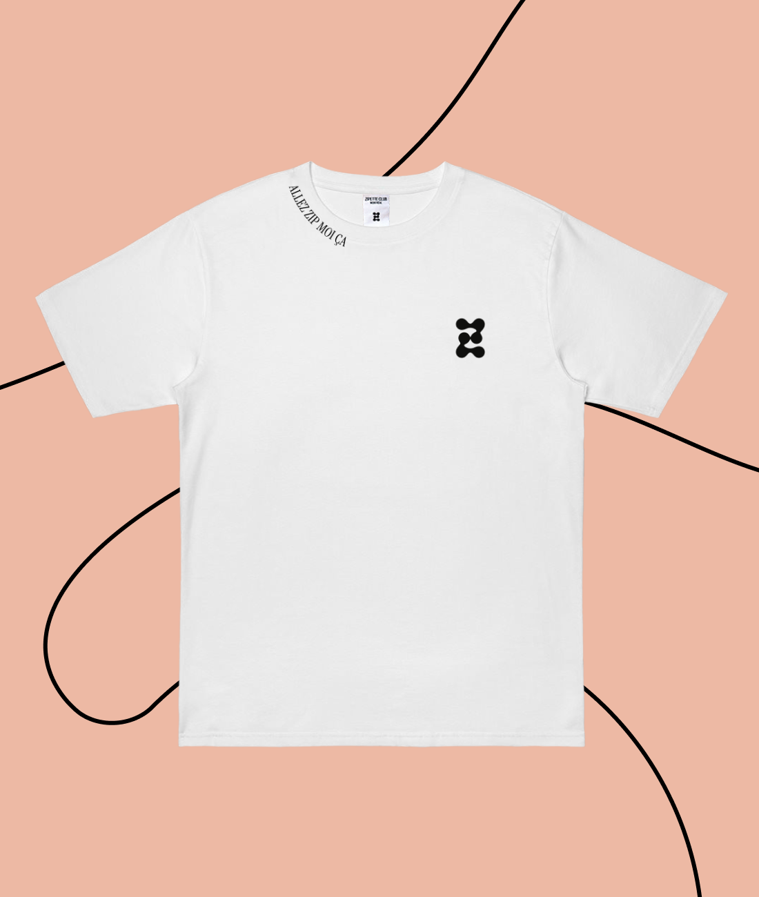 Le Tee shirt InMood | Logo "Z" | Zip moi ça sur le col