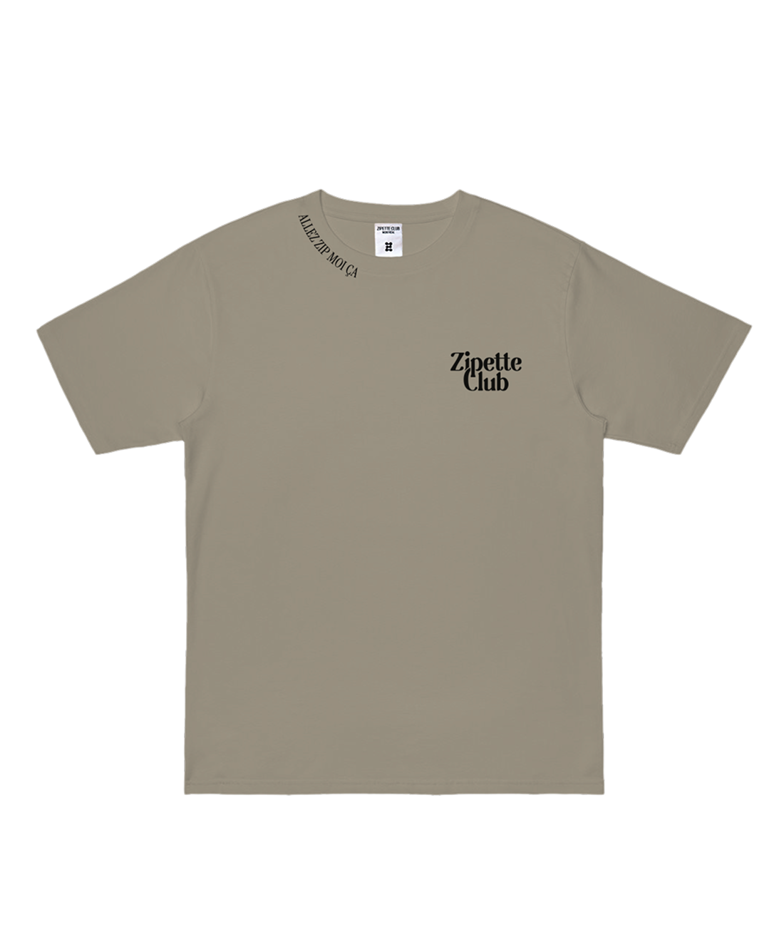 Le Tee shirt InMood | Logo Zipette | Zip moi ça sur le col