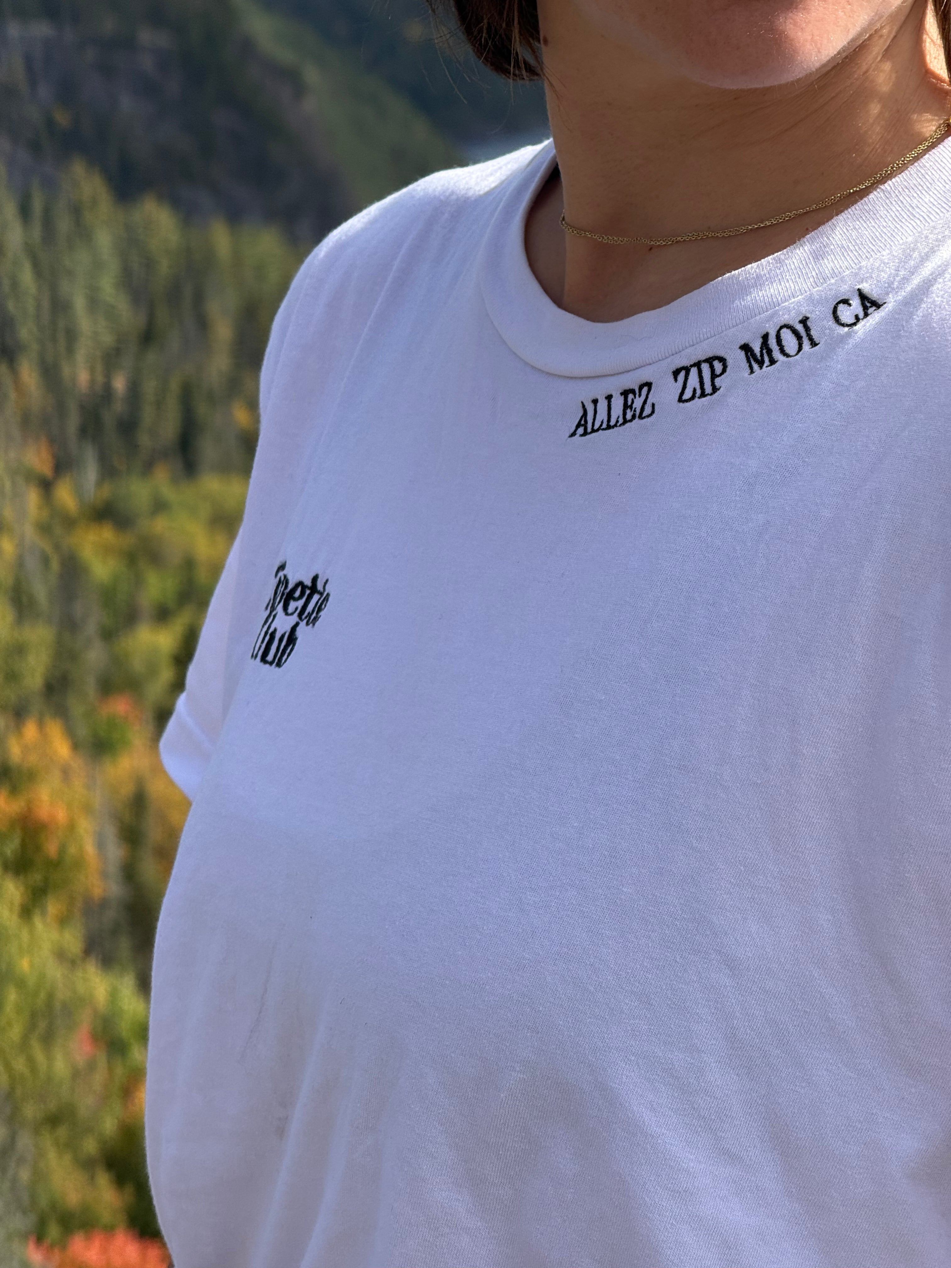 Le Tee shirt InMood | Logo Zipette | Zip moi ça sur le col